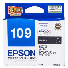 爱普生（EPSON）T1091（C13T109180）黑色墨盒 （适用于：ME30;ME300;MEoffice360;ME Office 70;ME Office 80W）