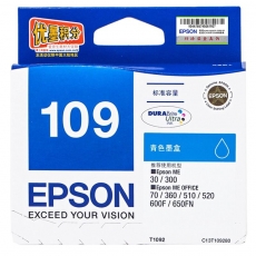 爱普生（EPSON）T1092（C13T109280）青色墨盒 （适用于：ME30;ME300;MEoffice360;ME Office 70;ME Office 80W）